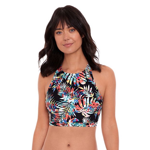 Women's Eco Beach Crop High-Neck Bikini Top