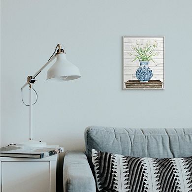 Stupell Home Decor Tulip Bouquet White Framed Wall Art