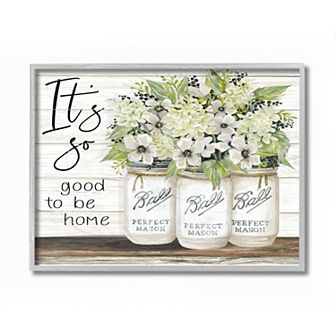 Stupell Home Decor So Good To Be Home White Framed Wall Art