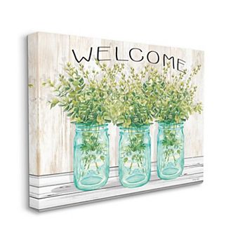 Stupell Home Decor Country Welcome Canvas Wall Art