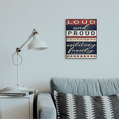 Stupell Home Decor Military Family Canvas Wall Art