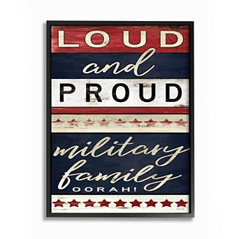 Stupell Home Decor Military Family Framed Wall Art