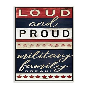 Stupell Home Decor Military Family Plaque Wall Art