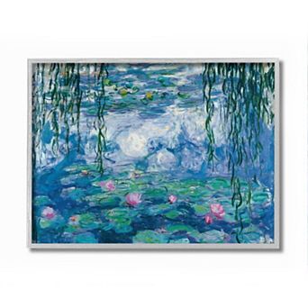 Stupell Home Decor Water Lilies Monet Pond Framed Wall Art