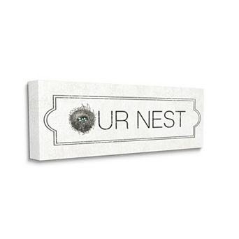 Stupell Home Decor Our Nest Family Canvas Wall Art