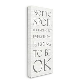 Stupell Home Decor Be Okay Canvas Wall Art