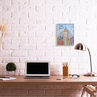 Stupell Home Decor Colorful New York City Framed Wall Art