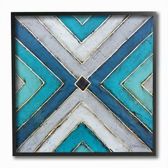 Stupell Home Decor Geometric Framed Wall Art