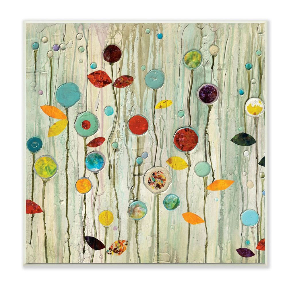 Stupell Home Decor Abstract Floral Plaque Wall Art