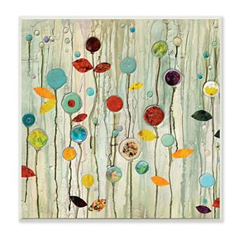 Stupell Home Decor Abstract Floral Plaque Wall Art