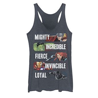 Juniors' Marvel Avengers Inspirational Group Shot Tank Top