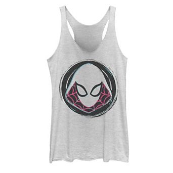 Juniors' Marvel Spider-Gwen Face Symbol Badge Tank Top
