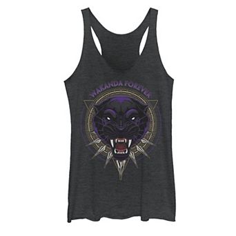 Juniors' Marvel Black Panther Wakanda Forever Circle Tank Top