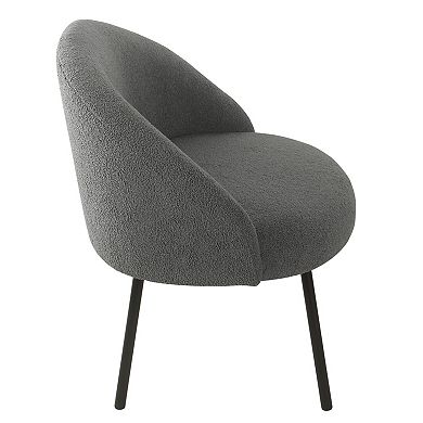 HomePop Modern Sherpa Accent Chair