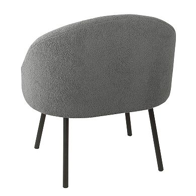 HomePop Modern Sherpa Accent Chair