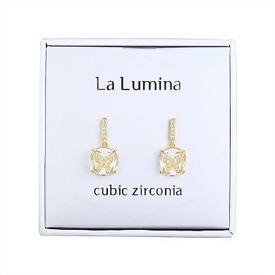 La Lumina 14k Gold Cubic Zirconia Accent Butterfly Earrings