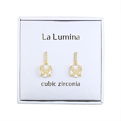 La Lumina 14k Gold Cubic Zirconia Accent Butterfly Earrings