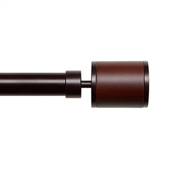 Exclusive Home Rimini 1" Window Curtain Rod and Finial Set