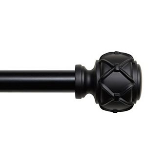 Exclusive Home Clancy 1" Window Curtain Rod and Finial Set