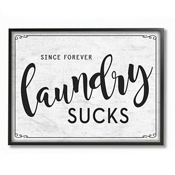 Stupell Home Decor Sassy Laundry Room Sign Funny Family Humor Wall Art