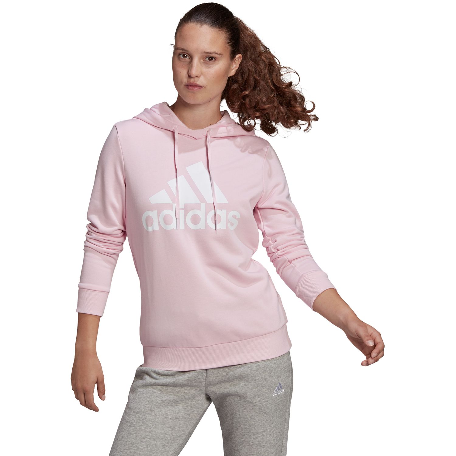 pink adidas hoodie womens
