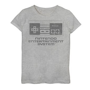 Girls 7-16 Nintendo Entertainment System Simple Controller Graphic Tee