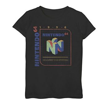 Girls 7-16 Nintendo 64 1996 Change The System Graphic Tee