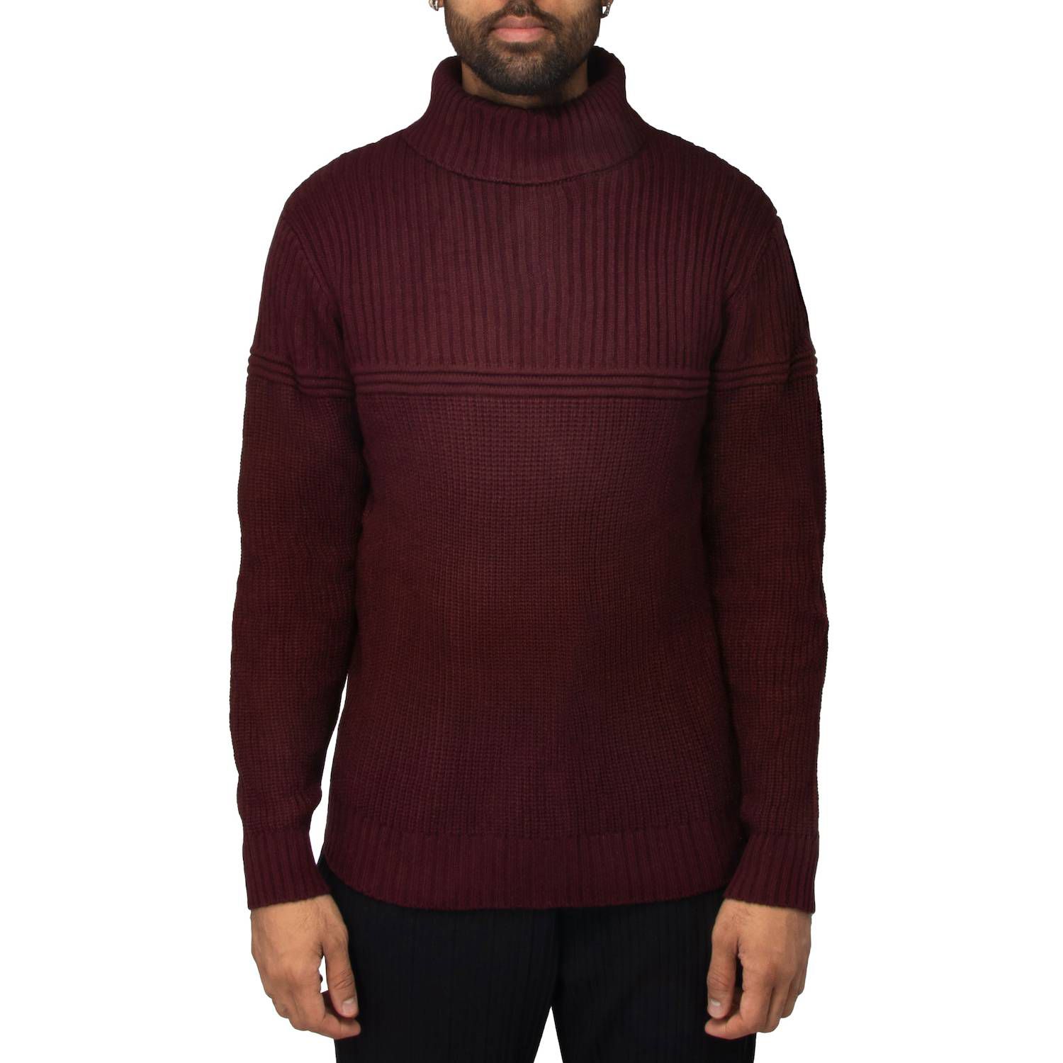 turtleneck men red