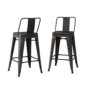 Simpli Home Rayne Counter Height Stool Set of 2