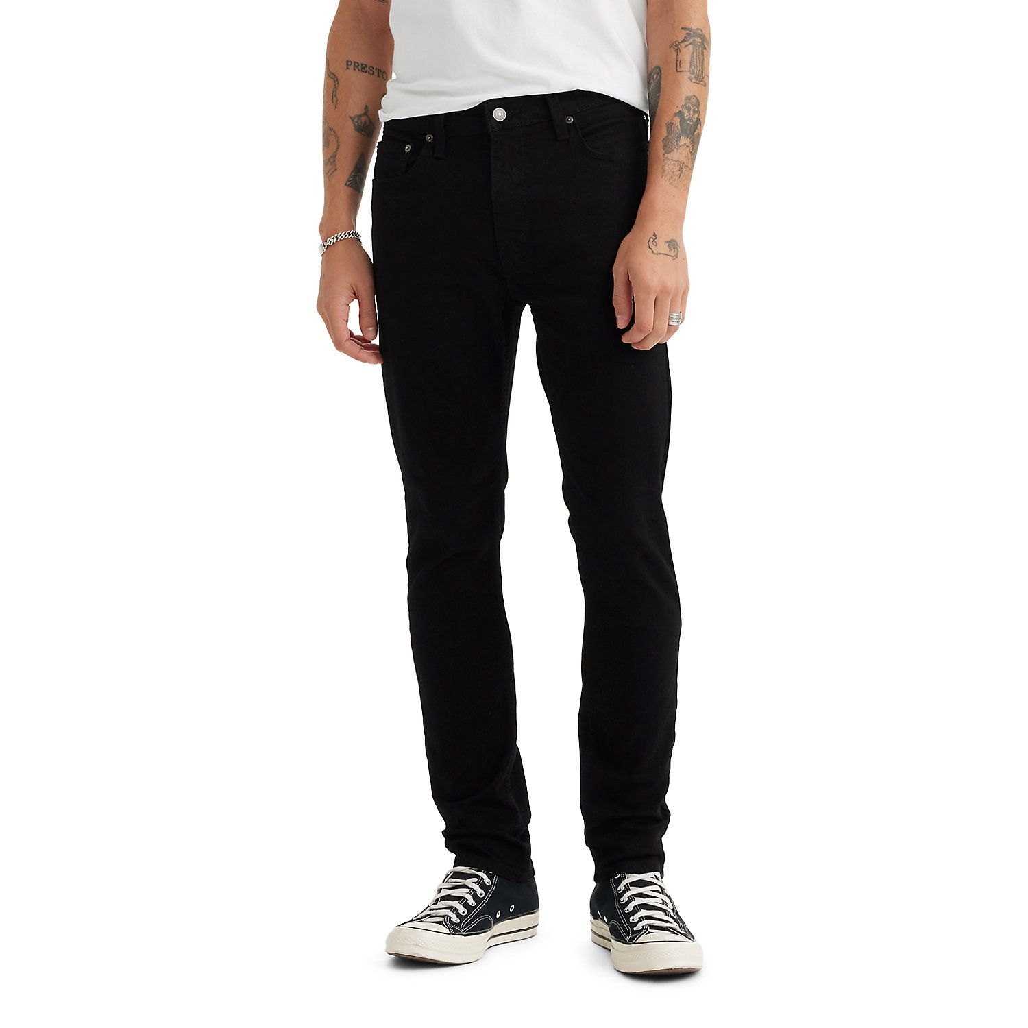 levi's black skinny jeans mens