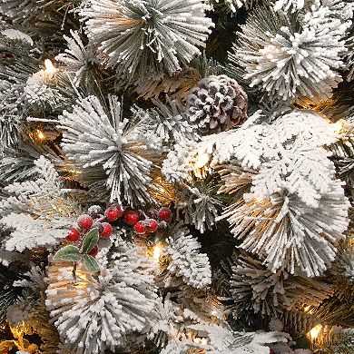 National Tree Company 9-ft. Pre-Lit Snowy Bedford Pine Artificial Christmas Tree