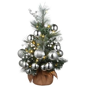 National Tree Company 2-ft. Frosted Pine LED Artificial Christmas Tree Floor Decor