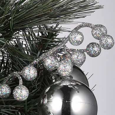 National Tree Company 2-ft. Frosted Pine LED Artificial Christmas Tree Floor Decor