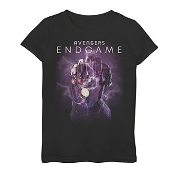 Girls 7-16 Marvel Avengers Infinity Endgame Gauntlet Logo Graphic Tee