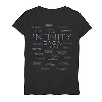 Girls 7-16 Marvel The Infinity Saga Logo Surround Graphic Tee