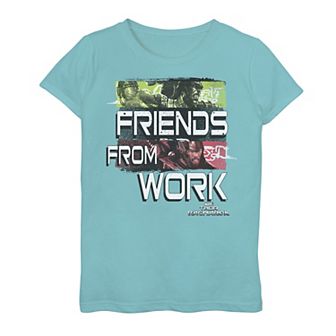 Girls 7-16 Marvel Thor Ragnarok Friends From Work Text Quote Graphic Tee