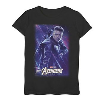 Girls 7-16 Marvel Avengers Endgame Hawkeye Galactic Poster Graphic Tee