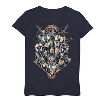 Girls 7-16 Marvel Avengers: Endgame Tonal Group Shot Graphic Tee