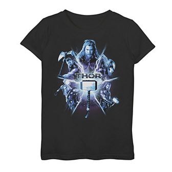 Girls 7-16 Marvel Avengers: Endgame Thor Mashup Graphic Tee