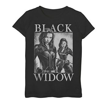 Girls 7-16 Marvel Two Widows Mirror Graphic Tee