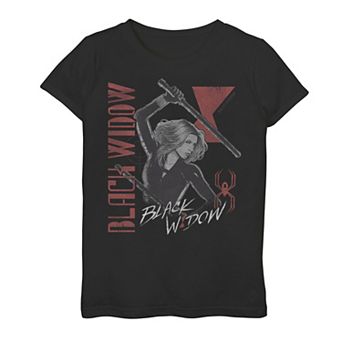Girls 7-16 Marvel Black Widow Retro Graphic Tee