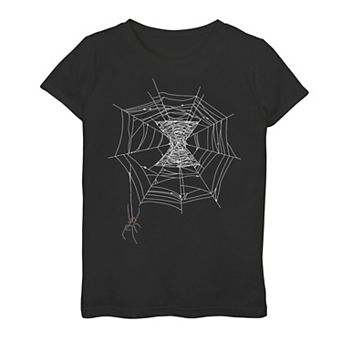 Girls 7-16 Marvel Black Widow Web Logo Graphic Tee