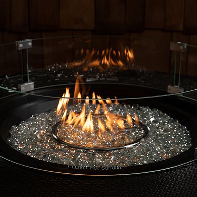 Fire Sense Round Fire Pit Wind Guard