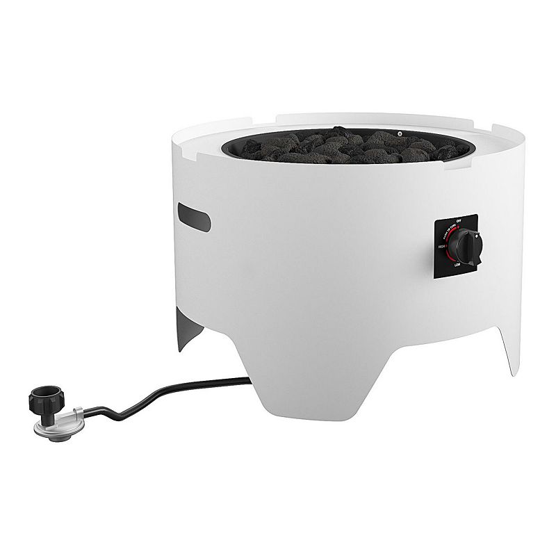 CosmoLiving Astra Propane Fire Pit, White