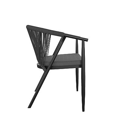 CosmoLiving Circi Patio Dining Chair 4-piece Set