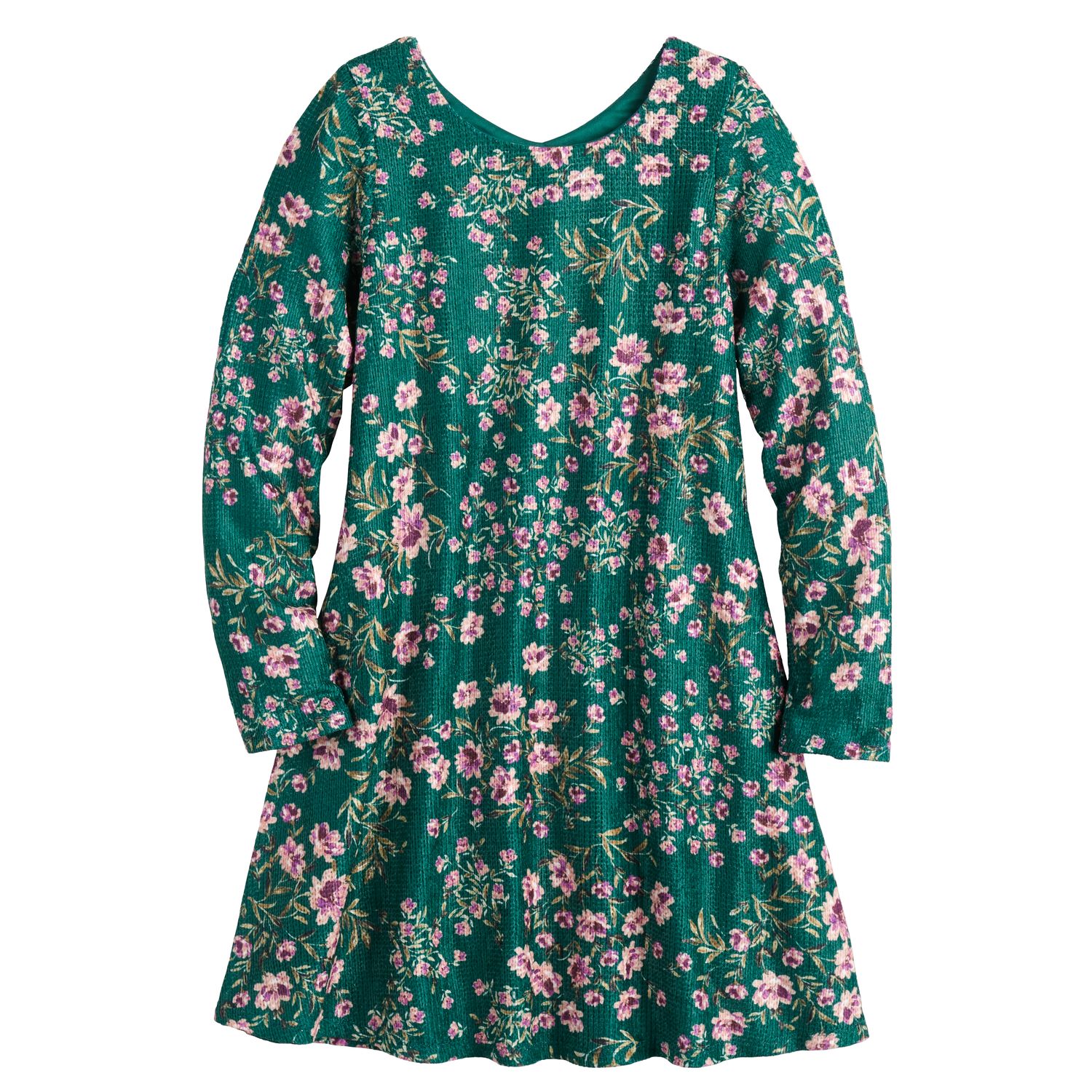 kohls three pink hearts dress