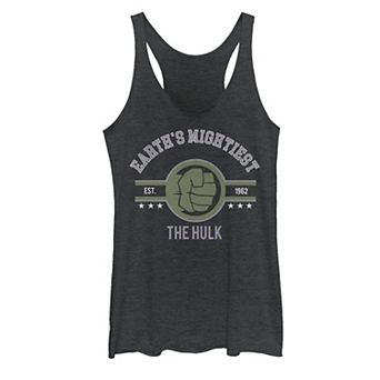 Juniors' Marvel Avengers Earth's Mightiest The Hulk Logo Tank Top