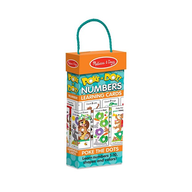 Melissa Doug Poke a Dot Numbers Learning Cards