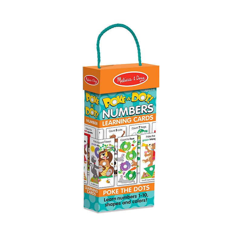 Melissa & Doug Poke-a-Dot Numbers Learning Cards, Multicolor