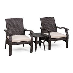 Crosley Furniture Tribeca 4 Piece Outdoor Wicker Seating Set in